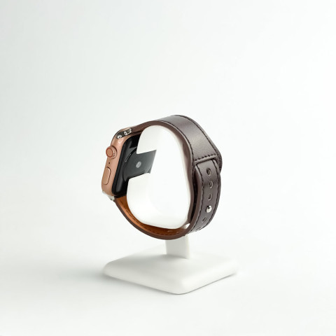 Кожаный ремешок Leather Rivet Clasp для Apple Watch 38/40/41mm Brown Кожаный ремешок Leather Rivet Clasp для Apple Watch 38/40/41mm Brown